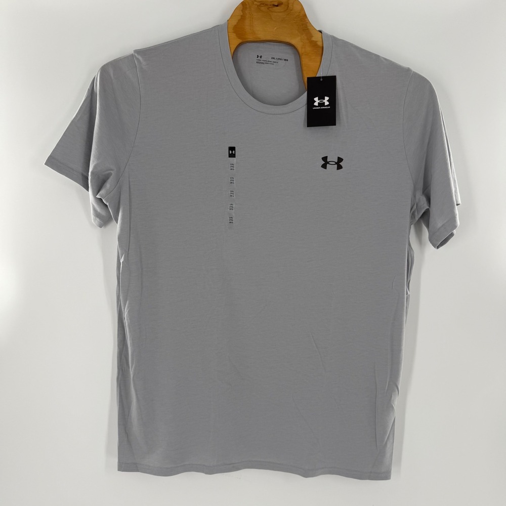Under Armour Mens Loose Fit Short Sleeve T-Shirt Grey 2XL NWT